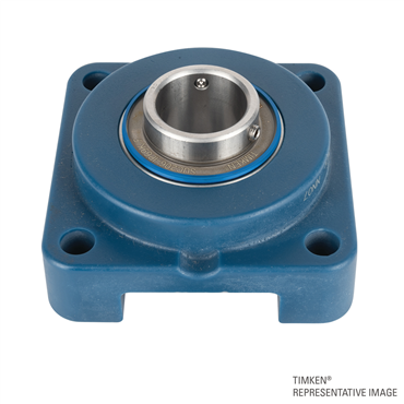Food Grade Solid Lubricant 4 Bolt Flange Mounted Ball Bearing Unit